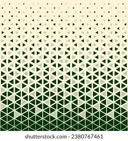 Halftone triangles pattern. Abstract geometric gradient background. Vector illustration, EPS 10.