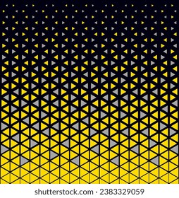 Halftone triangles pattern. Abstract geometric gradient background. Vector illustration, EPS 10.
