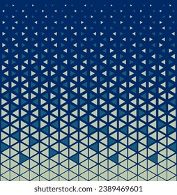 Halftone triangles pattern. Abstract geometric gradient background. Vector illustration, EPS 10.