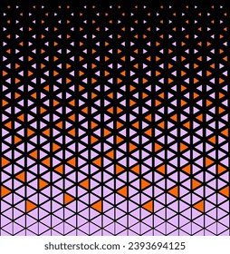 Halftone triangles pattern. Abstract geometric gradient background. Vector illustration, EPS 10.