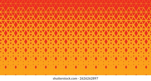 Halftone triangles pattern. Abstract geometric gradient background. Vector illustration, EPS 10.