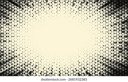 Padrão de triângulos de meio-tom. Fundo de gradiente geométrico abstrato. Ilustração vetorial, EPS 10. Ilustração vetorial. Eps10