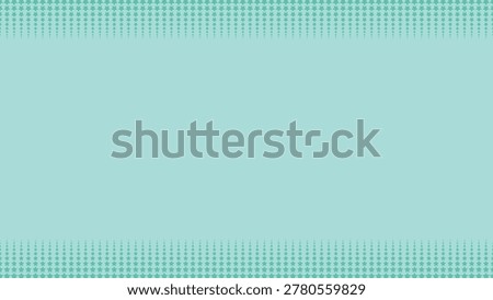 Halftone Turquoise Star Pattern Background Texture With Copy Space