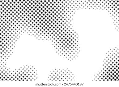 Halftone twisted grunge pattern design