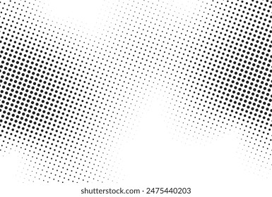 Halftone twisted grunge pattern design