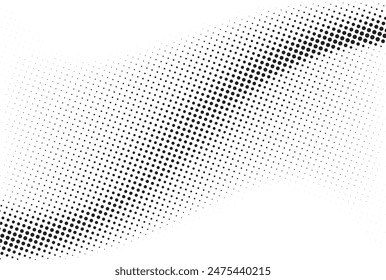 Halftone twisted grunge pattern design