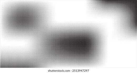 Halftone twisted grunge pattern design