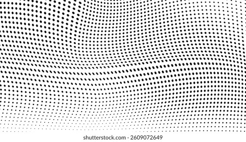 Halftone twisted grunge pattern design