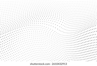 Halftone twisted grunge pattern design