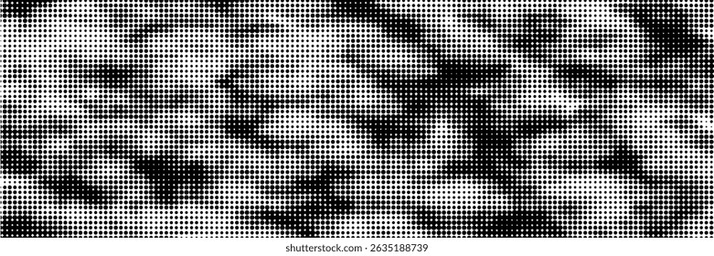 Halftone twisted grunge pattern design