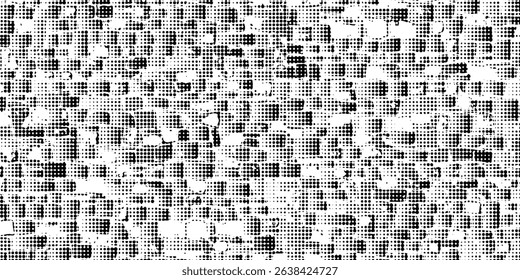 Halftone twisted grunge pattern design