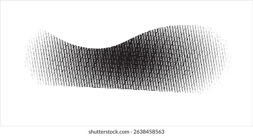 Halftone twisted grunge pattern design