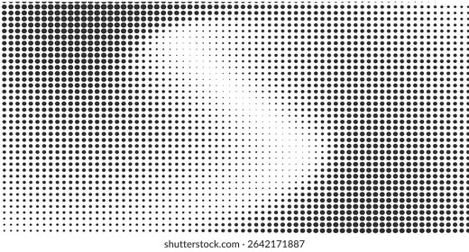 Halftone twisted grunge pattern design