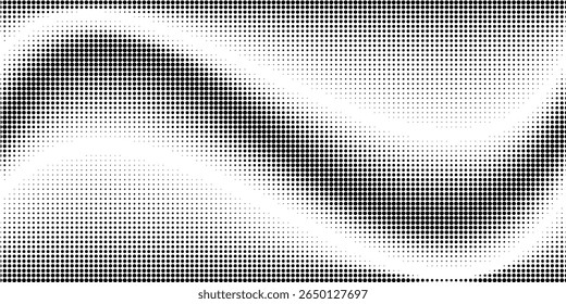 Halftone twisted grunge pattern design. vector eps 10.