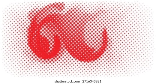 Halftone verdrillt Grunge Muster Design