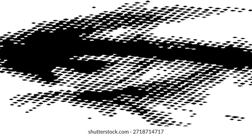 Halftone verdrillt Grunge Muster Design