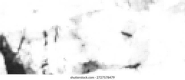 Halftone twisted grunge pattern design