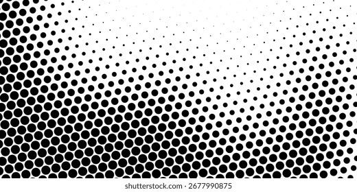 Diseño moderno de patrón de grunge retorcido de semitono. Vector