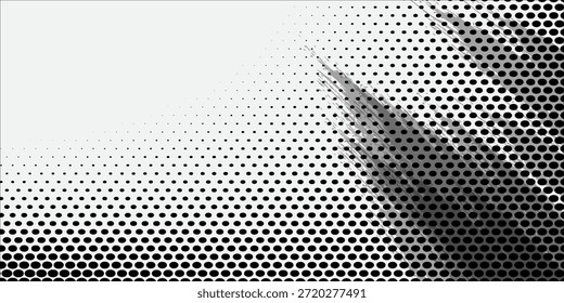Diseño moderno de patrón de grunge retorcido de semitono. Ilustración de Vector