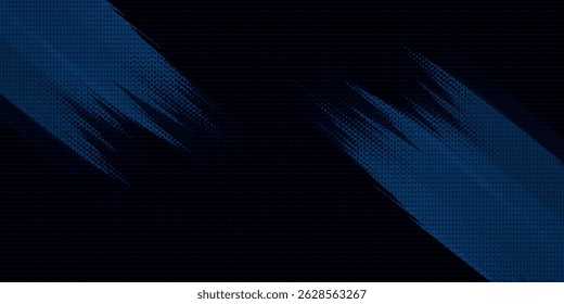 Meio-tom vetor arte fundo para design de capa, cartaz, capa, banner, folheto e cartões. Design abstrato de cor néon com pontos azuis e roxos. 
