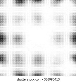 Halftone vector background. Abstract halftone effect with black dots on white background.
