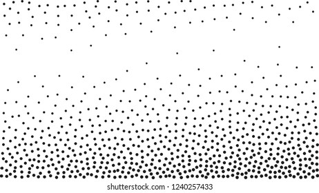 Halftone vector background. Monochrome halftone pattern. Abstract geometric dots background. Pop Art comic gradient black white texture. Design for presentation banner, flyer, business cards, stickers