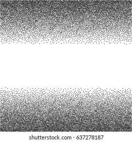 Halftone Vector Background or Texture. Stipple Black and White Dot Pattern