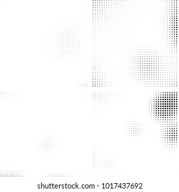Halftone vector black white. Abstract pattern of dots on a white background. Collection of four textures for printing on business cards, labels, posters, badges and design your own