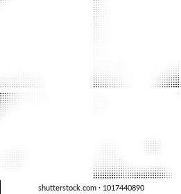 Halftone vector black white. Abstract pattern of dots on a white background. Collection of four textures for printing on business cards, labels, posters, badges and design your own