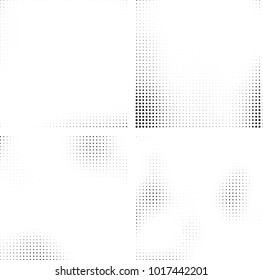 Halftone vector black white. Abstract pattern of dots on a white background. Collection of four textures for printing on business cards, labels, posters, badges and design your own