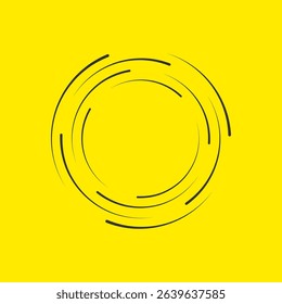 Halftone vector with circular pattern swirl motion art modern fast techno element abstract dotted line decoration style shape round set comic design futuristic dynamic website cover icon