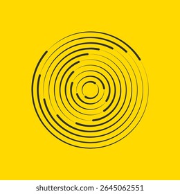 Halftone vector with circular pattern swirl motion art modern fast techno element abstract dotted line decoration style shape round set comic design futuristic dynamic website cover icon