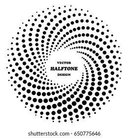 Halftone vector design in form of torus.