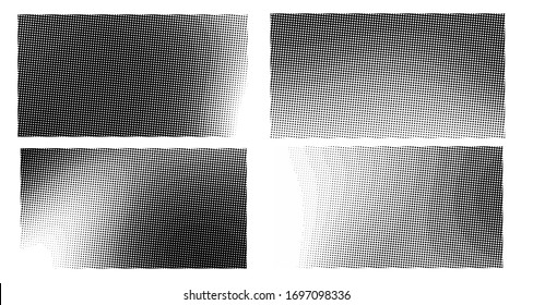 Halftone vector dots background. Set  Pop-art.