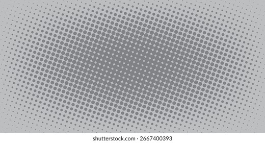 Meio-tom vetorial pontos Plano de fundo. Ajuste o padrão Grunge. Pop-art Fade Overlay. Textura ou padrão em preto e branco. 