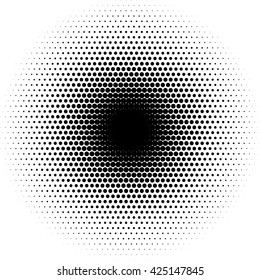 Halftone Vector Illustration