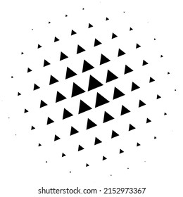 Halftone vector illustration. Geometric half tone, screen tone design element