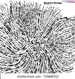 Halftone vector illustration. Modern background.