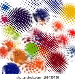 Halftone vector illustration Set background. EPS 10 vector file included