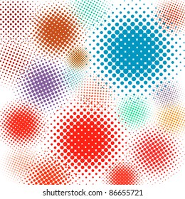 Halftone vector illustration Set background. EPS 8 vector file included