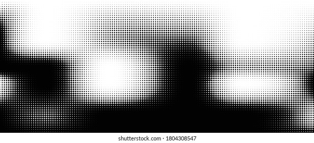 vector de semitono. Punto abstracto monocromo, puntos de semitono gradiente para el patrón de fondo y la textura.