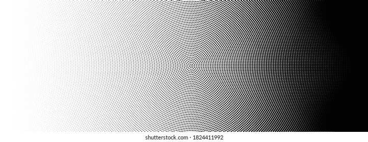 Halftone vector. Monochrome Abstract dot, Gradient halftone dots for background pattern and texture.