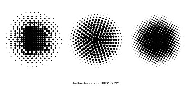 vector de semitono. Punto abstracto monocromo, puntos de semitono gradiente para el patrón de fondo y la textura.
