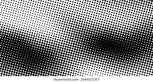 Halftone vector. Monochrome Abstract dot, Gradient halftone dots for background pattern and texture modern
