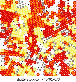 Halftone vector multicolored illustration background. EPS 10