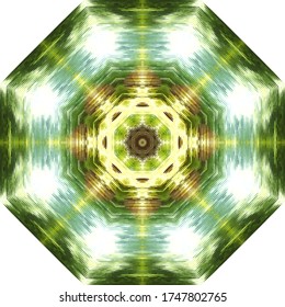 Halftone vector ornament, summer pattern. Drawing vintage style. Grunge texture. Festive greeting card. Abstract art background. Modern symmetric pattern. Festive art backdrop. Creative vector element