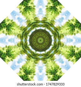 Halftone vector ornament, summer pattern. Drawing vintage style. Grunge texture. Festive greeting card. Abstract art background. Modern symmetric pattern. Festive art backdrop. Creative vector element