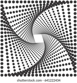 Halftone Vector Pattern or Texture. Stipple Dot Backgrounds with Black Circles