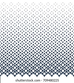 Halftone vector pattern. White and navy geometric background