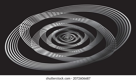 Halftone Vector Spiral Pattern. Design element. Backgrounds with Rings